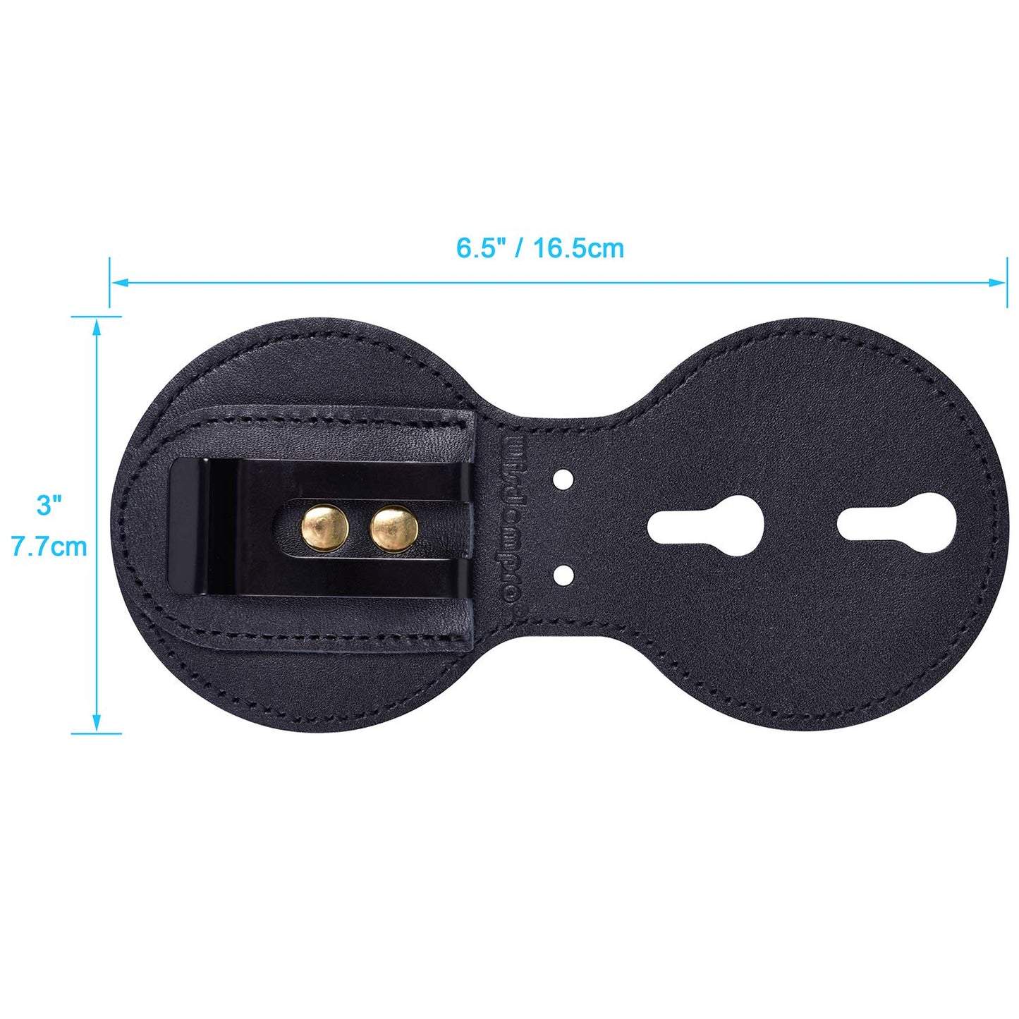 Leather Badge Holder with Stainless Bead Chain